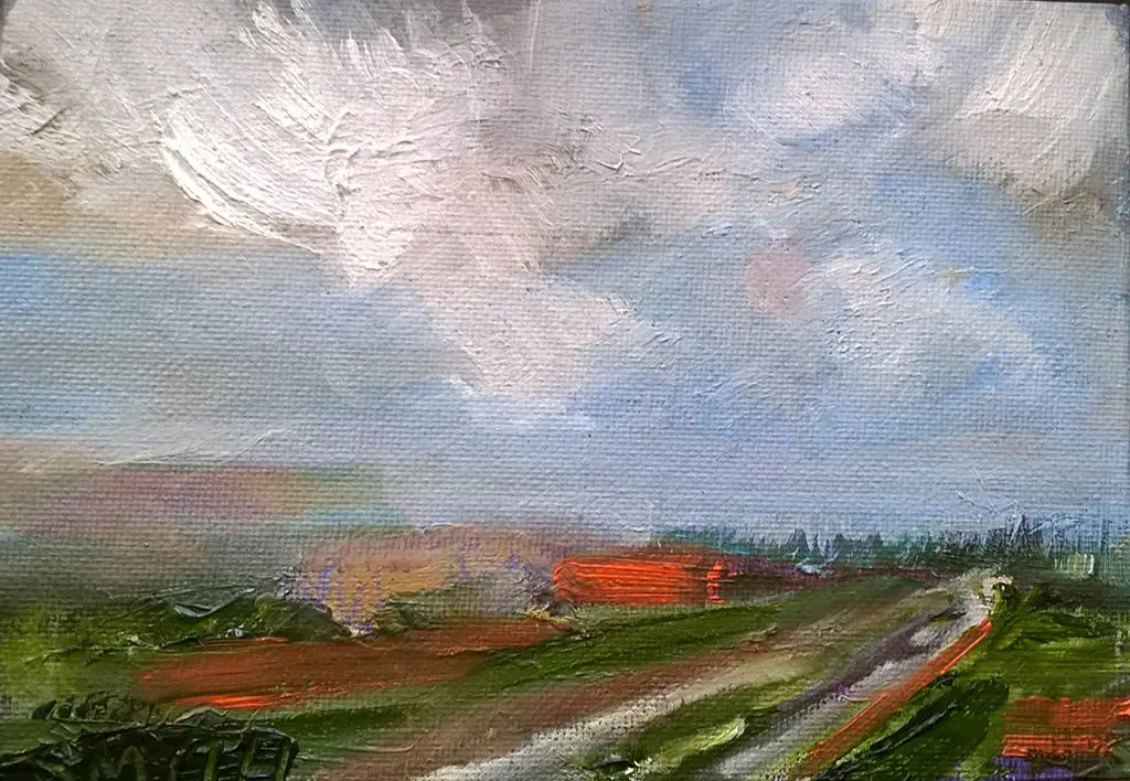 Photo of the oil painting Soulful Place II by Sinéad Smyth