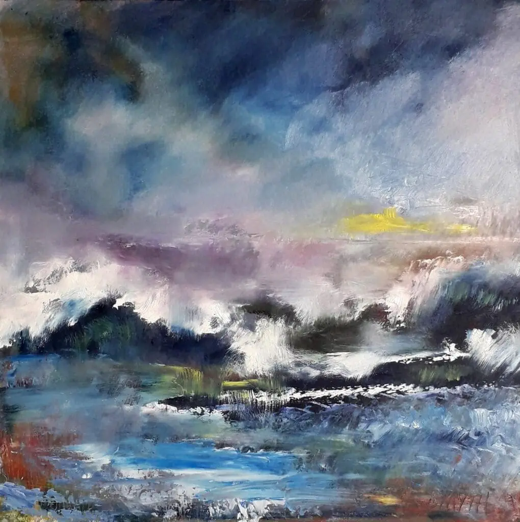 An oil seascape inspired by Inishowen, Donegal