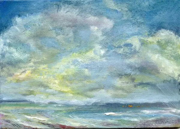 I return, like the tide, to feel your embrace by Sinéad Smyth