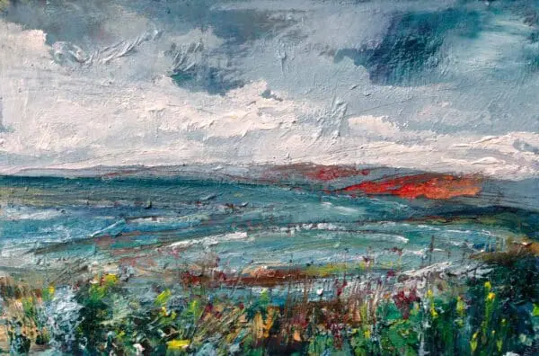 Across to Ballycastle - an oil painting by Sinéad Smyth