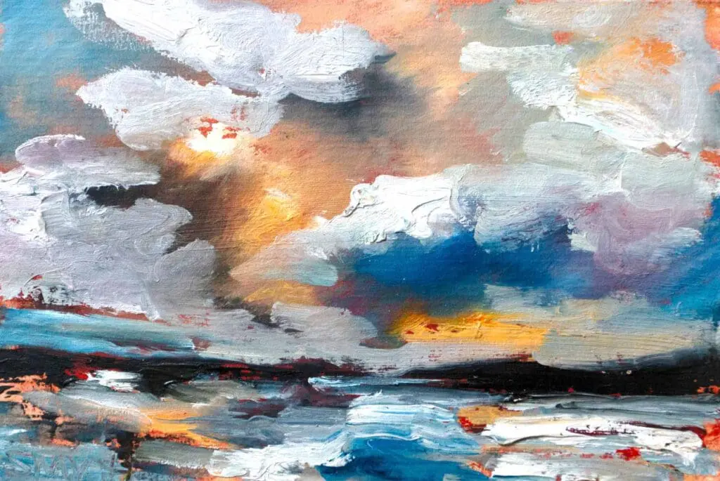 Skylines IV - an oil painting by Sinéad Smyth
