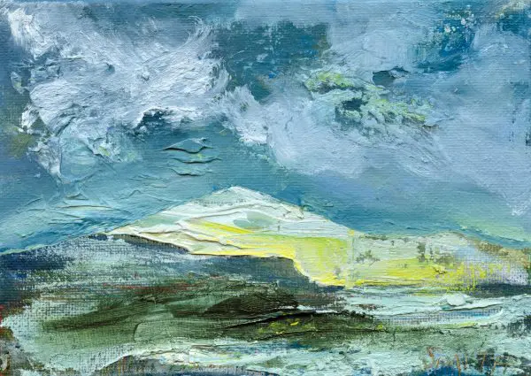Portrait of a Mountain in Winter - fine art print by Sinéad Smyth
