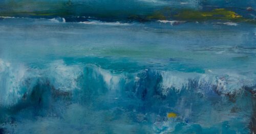 This oil painting was part of a series exploring the beauty and wildness of the Irish coastline in Donegal